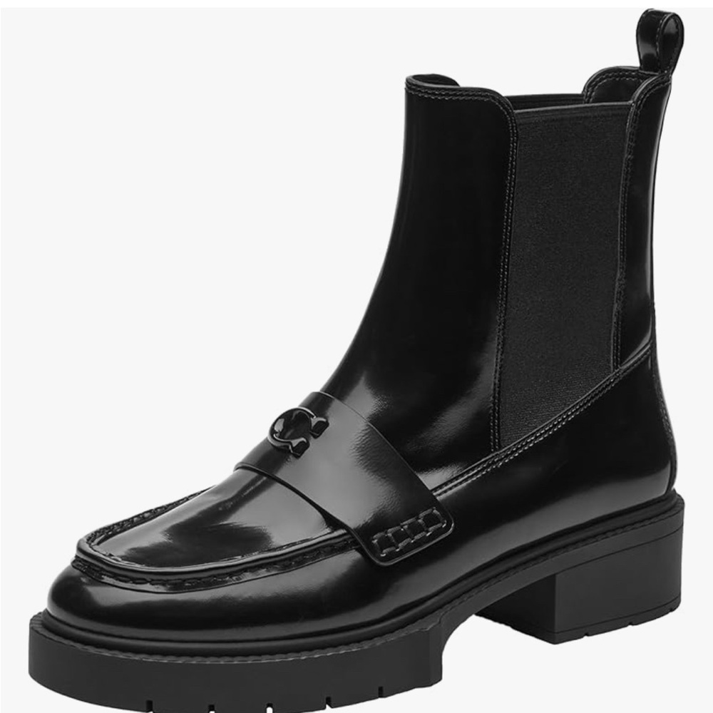 Black Leather Women's Boots